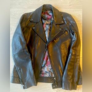 TED BAKER Lather Biker Jacket